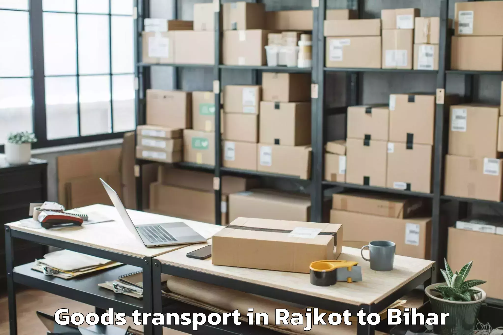 Top Rajkot to Begusarai Goods Transport Available